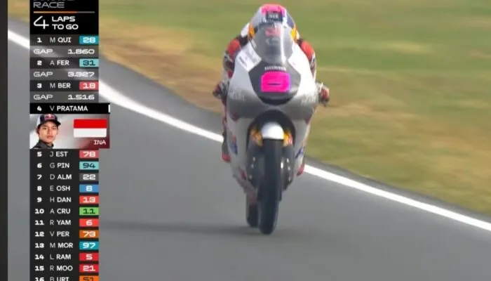 Finish Keempat, Veda Naik Peringkat Kelima Moto3 2026