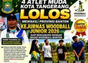 4 Atlet Muda Kota Tangerang Lolos Mewakili Banten di Kejurnas Woodball Junior 2026