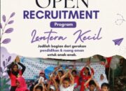 Open Recruitment Volunteer Lentera Kecil untuk Anak Keluarga Pemulung