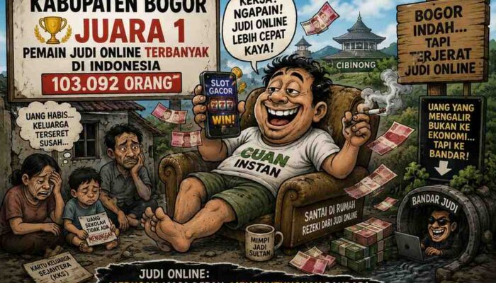 PPATK: Kabupaten Bogor Jadi Daerah dengan Pemain Judi Online Terbanyak di Indonesia, Capai 103.092 Orang