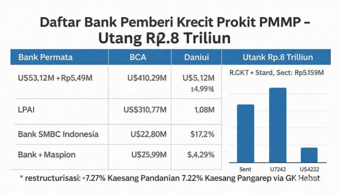 Daftar Bank Pemberi Kredit Perusahaan Kaesang Pangarep, Utang PMMP Capai Sekitar Rp2,8 Triliun