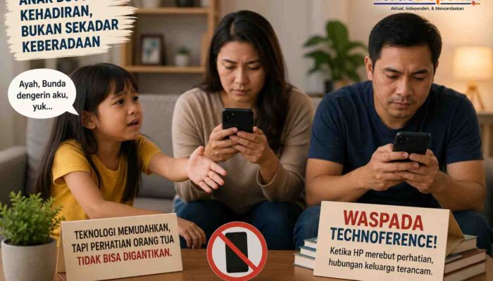 Anak Bicara, Orang Tua Sibuk Main HP: Waspadai Bahaya Technoference dalam Keluarga
