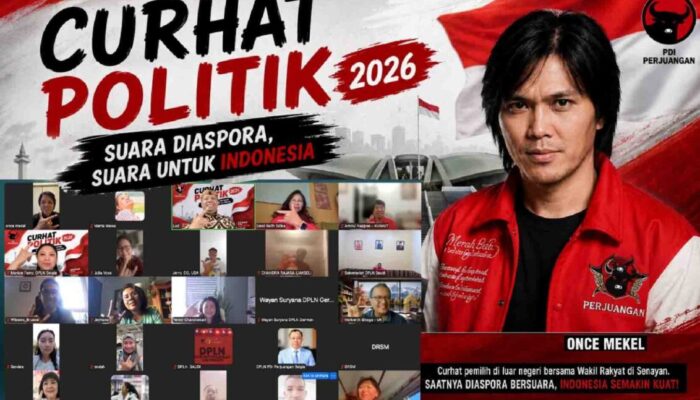 Diaspora 11 Negara Gelar Diskusi Daring Bersama Once Mekel Bertema Curhat Politik 2026
