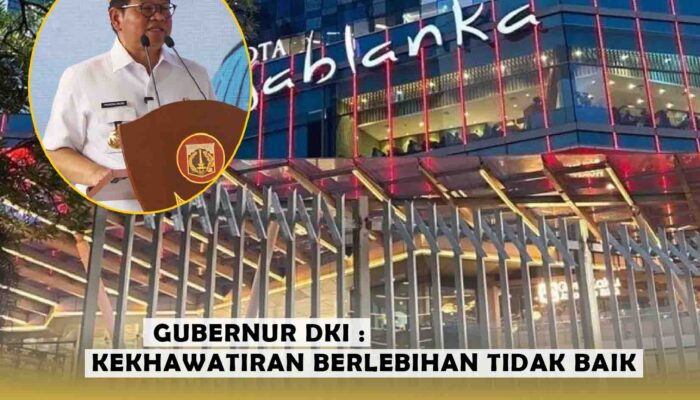 Pemasangan Dadakan Pagar Besi di Mall, Gubernur DKI : Kekhawatiran Berlebihan Tidak Baik