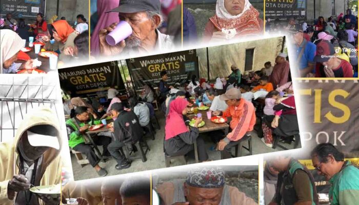 Simak Warung Makan Gratis di Depok, Tanpa Subsidi Negara Tetap Bertahan Melayani Meski Harga Bahan Pokok Naik