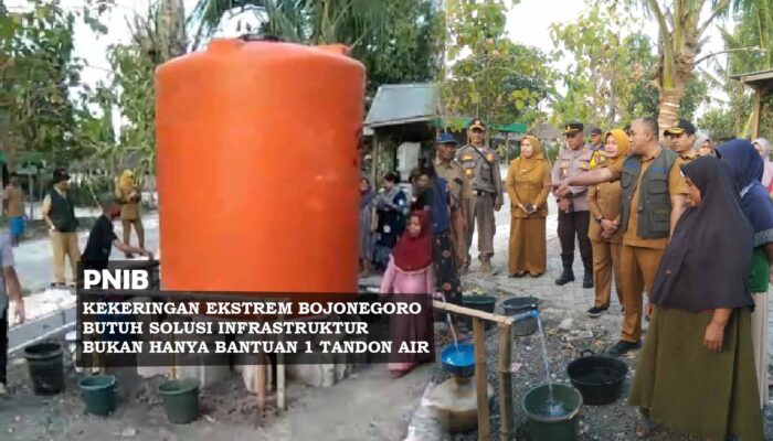 Bojonegoro Masuk Kategori Kekeringan Ekstrem, PNIB Kritisi Bantuan 1 Tandon Air dari Pemda yang Timpang Dengan Kebutuhan Ribuan Warga