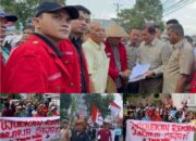 Aksi Demo GMNI Sumut Bersama Kelompok Tani di BPN Kawal Penyelesaian Konflik Agraria