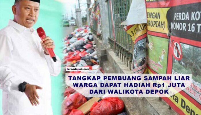 Walikota Depok Buka Sayembara Berhadiah Rp1 Juta untuk Warga yang Menangkap Pembuang Sampah Sembarangan