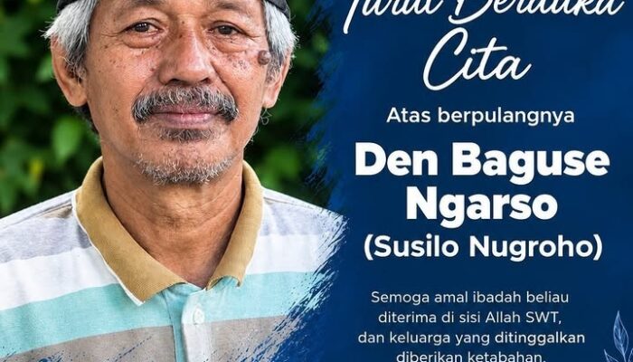 Aktor Teater Gandrik Susilo “Den Baguse Ngarso” Nugroho Berpulang