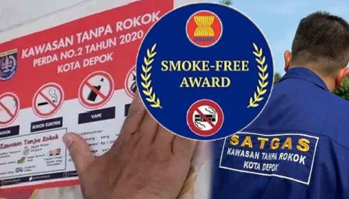 Kota Depok Raih Penghargaan dalam ASEAN Smoke-free Awards Sejajar dengan Kuala Lumpur