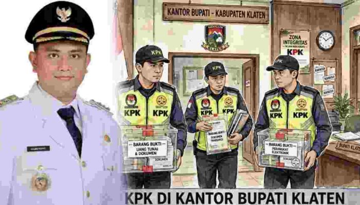 Bupati Klaten Hamenang Wajar Ismoyo Dikabarkan Terjaring OTT KPK, Dibawa ke Polresta