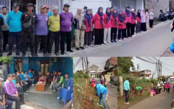Operasi Jumat Bersih di RW 01 Sukamaju Cilodong, Kerja Bhakti Warga Bersama Camat dan Lurah