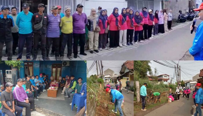 Operasi Jumat Bersih di RW 01 Sukamaju Cilodong, Kerja Bhakti Warga Bersama Camat dan Lurah